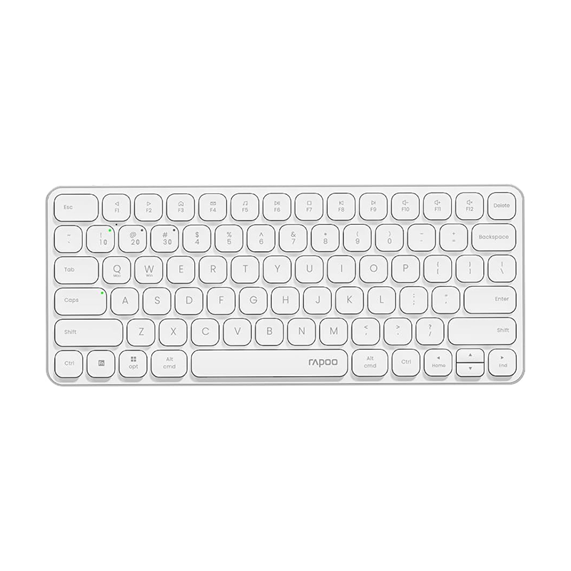 Rapoo E9050L wireless keyboard Rapoo E9050L wireless keyboard US white multi‑mode design