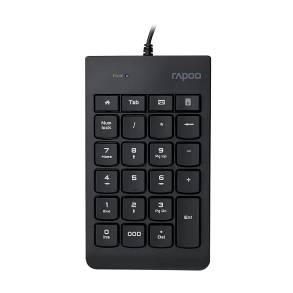 Rapoo K10 numeric keyboard black wired USB numeric pad
