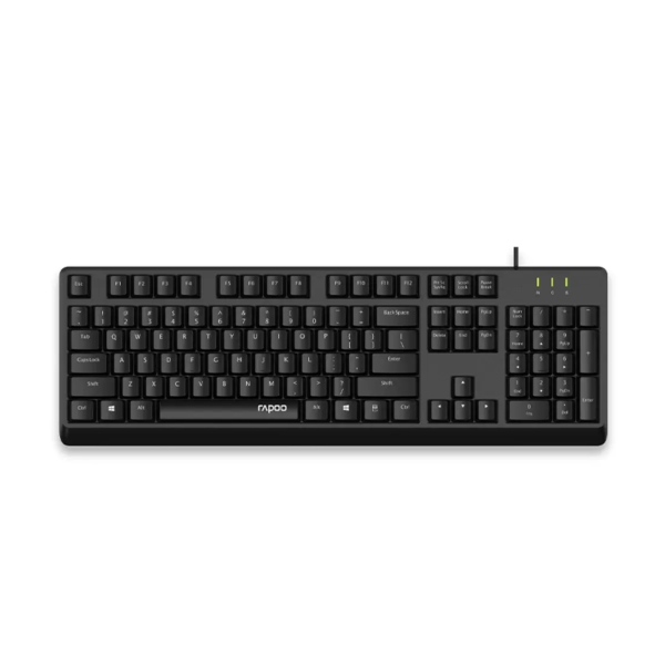 Rapoo NK1900 wired keyboard US black full size