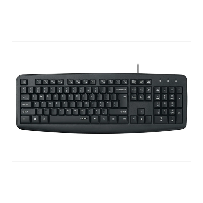 Rapoo NK2600 wired keyboard Rapoo NK2600 wired keyboard US black full‑size