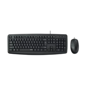 Rapoo NX1600 wired mouse keyboard combo US black desktop set
