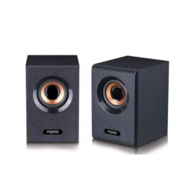 RAPOO A80 compact stereo speaker black front view