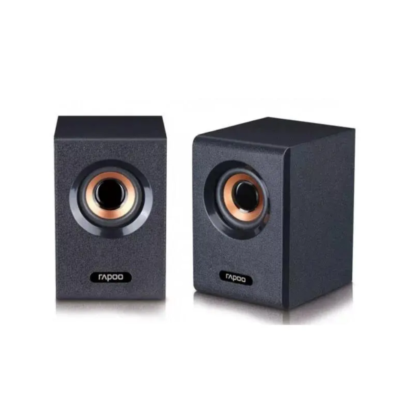 RAPOO A80 compact stereo speaker black front view