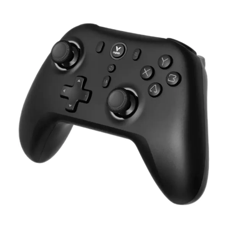 gamepad RAPOO V600SE wired wireless vibration gamepad black front view