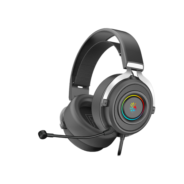 Bloody G535 Black + Silver gaming headset with virtual 7.1 surround sound