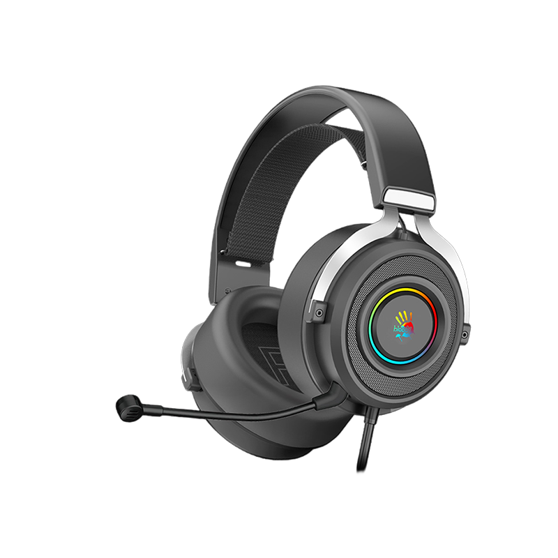 G535 Black+silver Bloody G535 Black + Silver gaming headset with virtual 7.1 surround sound