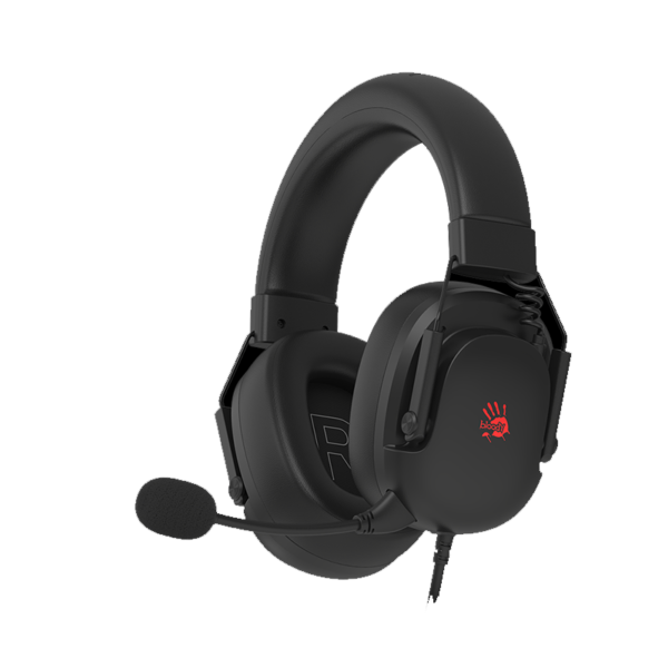 Bloody G585 Black gaming headset with virtual 7.1 surround sound